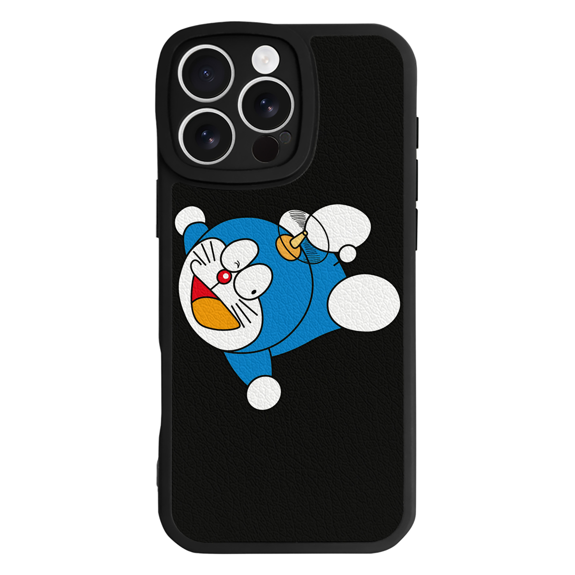 （画像用） ドラえもん Doraemon 【iPhone 16シリーズ対応】シリコンスマホケース（レザー調） 材質：シリコン